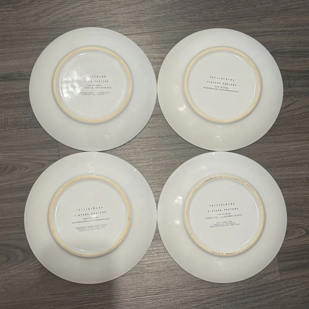Pottery Barn Vintage Cocktail SALAD PLATE 8